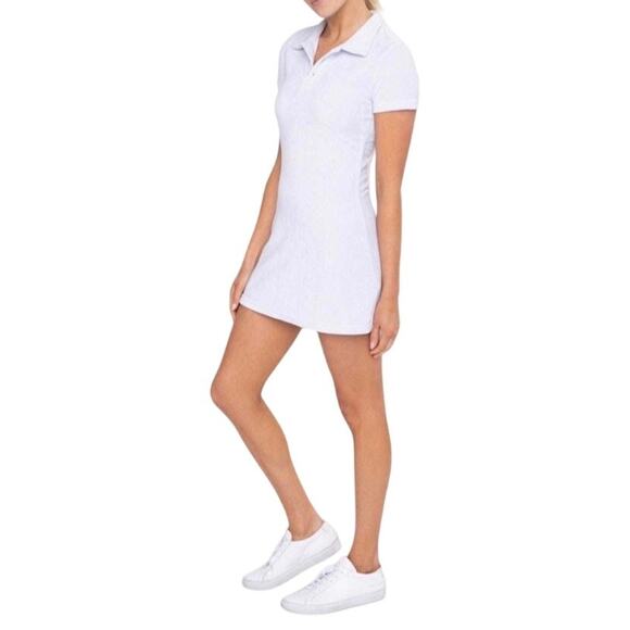 Mono B Dresses & Skirts - Mono B Tennis Dress Womens M White Polo Athletic Golf Pickleball